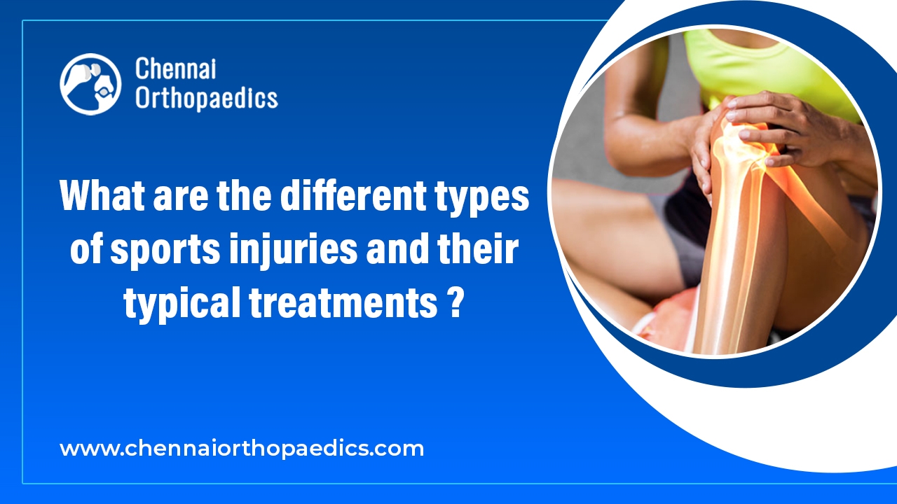 What are the different types of sports injuries and their typical treatments