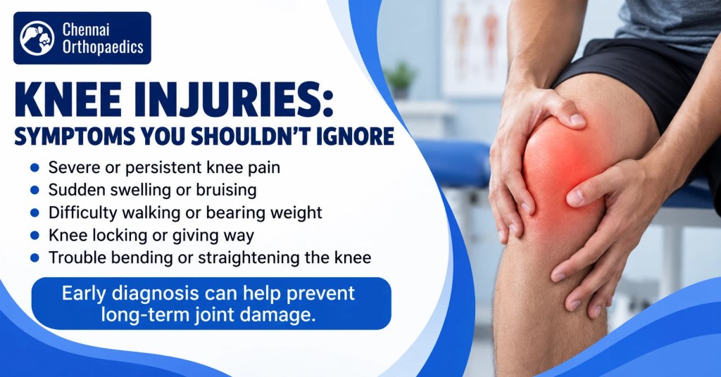 Knee Injury symptoms, treatments and causes Treatment in Chennai at Chennai Orthopaedics